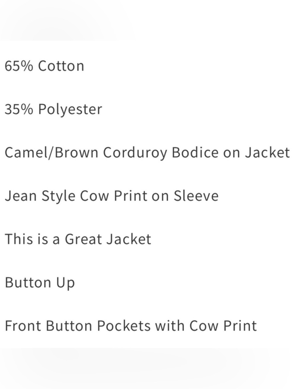 . Boutique Brown Cow Print Oversized Button Up Long Sleeve Corduroy Shacket - Picture 12 of 14
